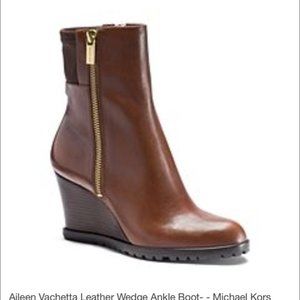 Michael Kors Aileen Wedge ankle boots, size 9.5, NWT